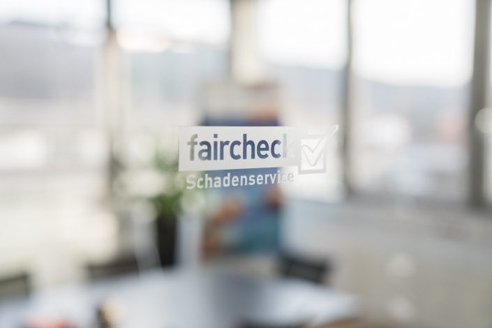 faircheck Glastüre