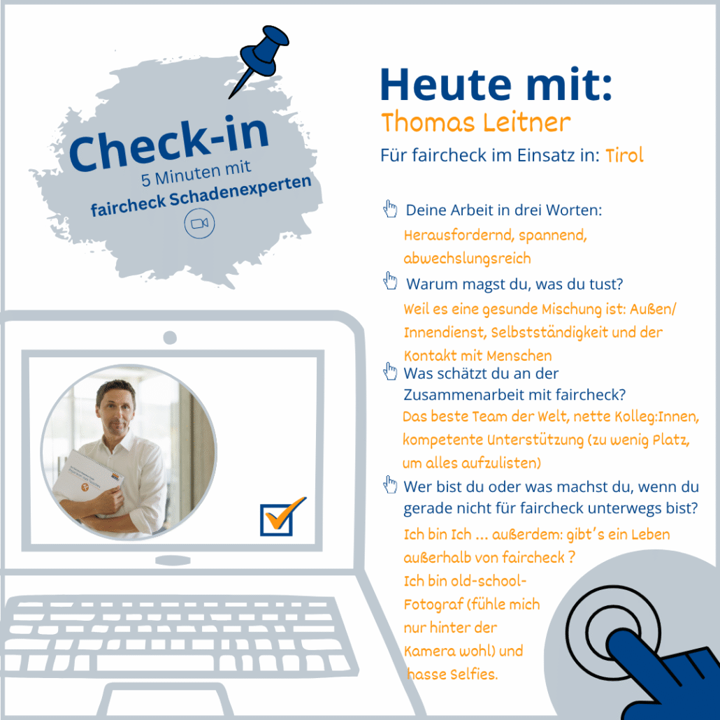 Schadenexperte Thomas Leitner stellt sich vor